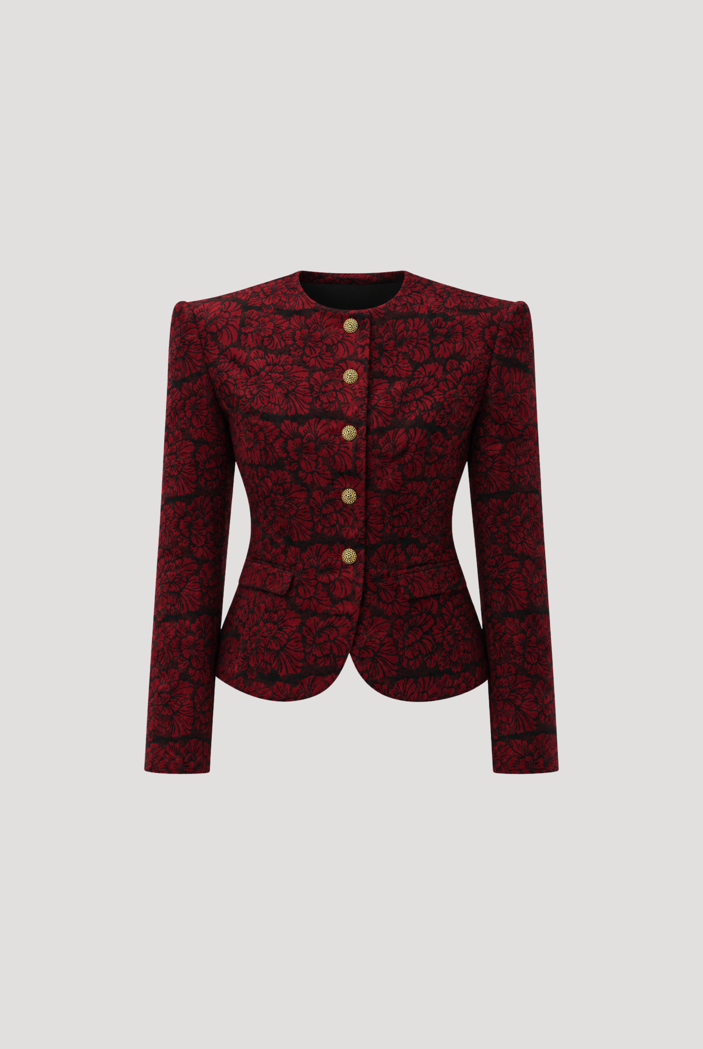 Highland Bloom Ajrakh Jacket