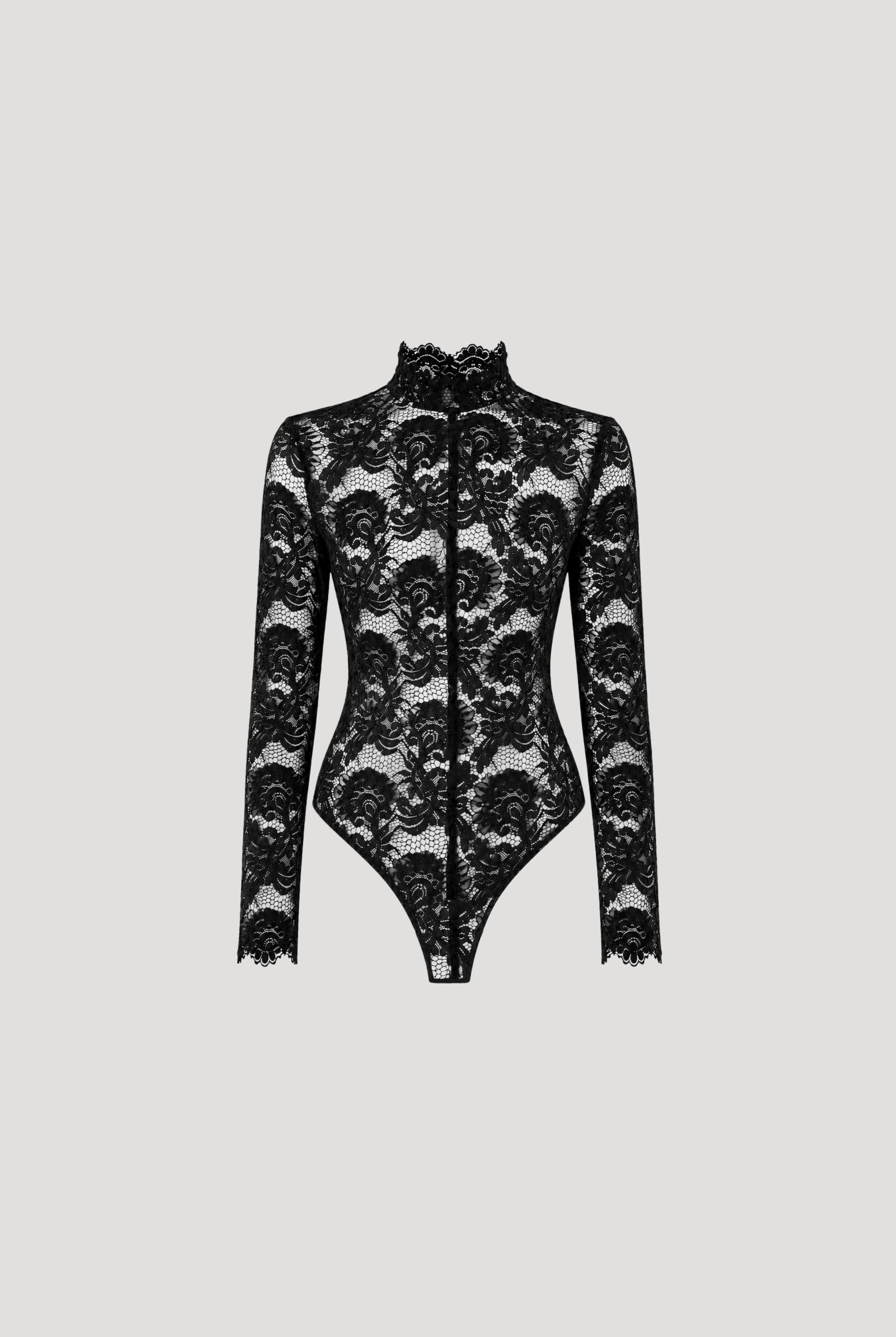 Muse Bodysuit in Shadow Black