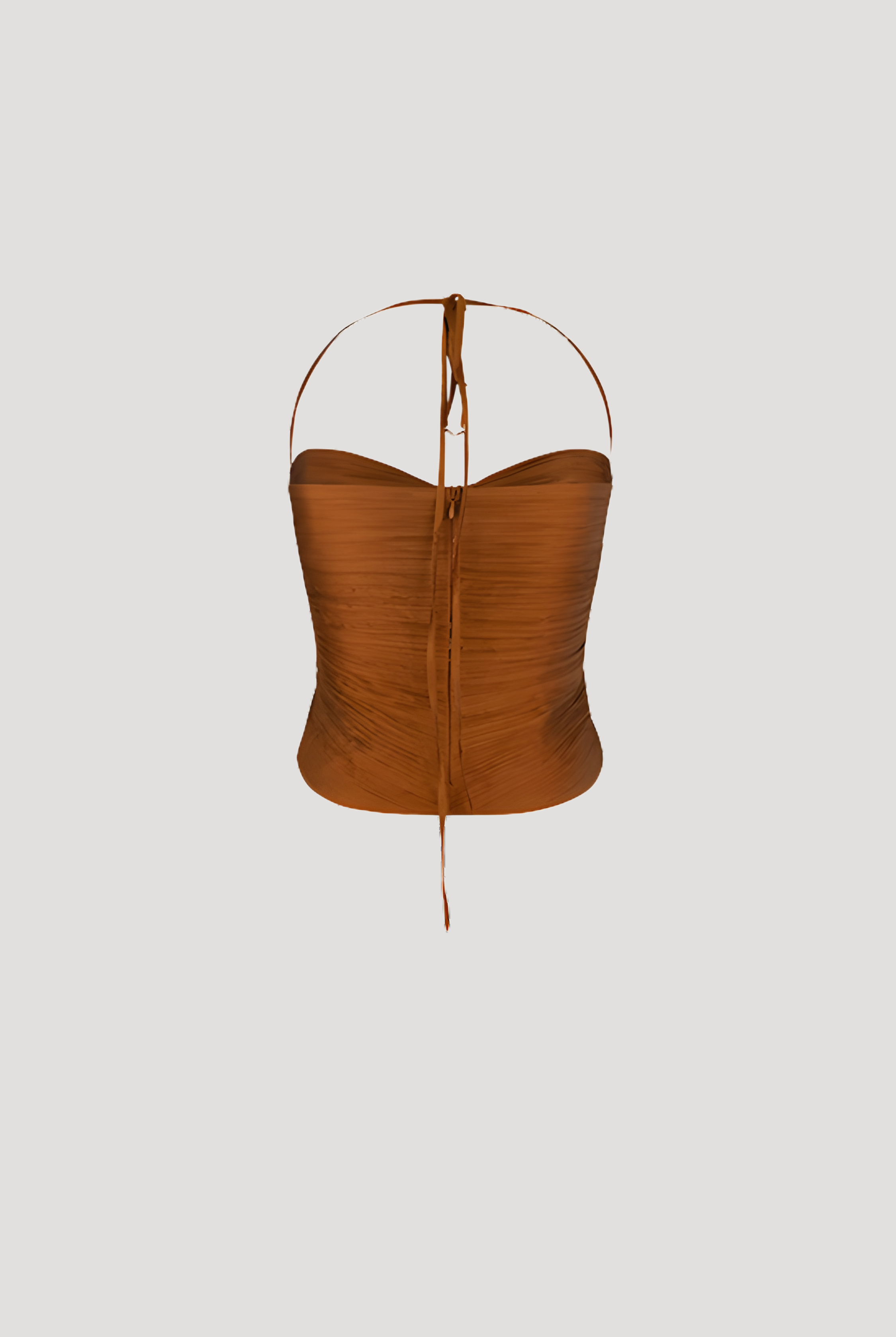 Toffee Twist Ruched Crop Top