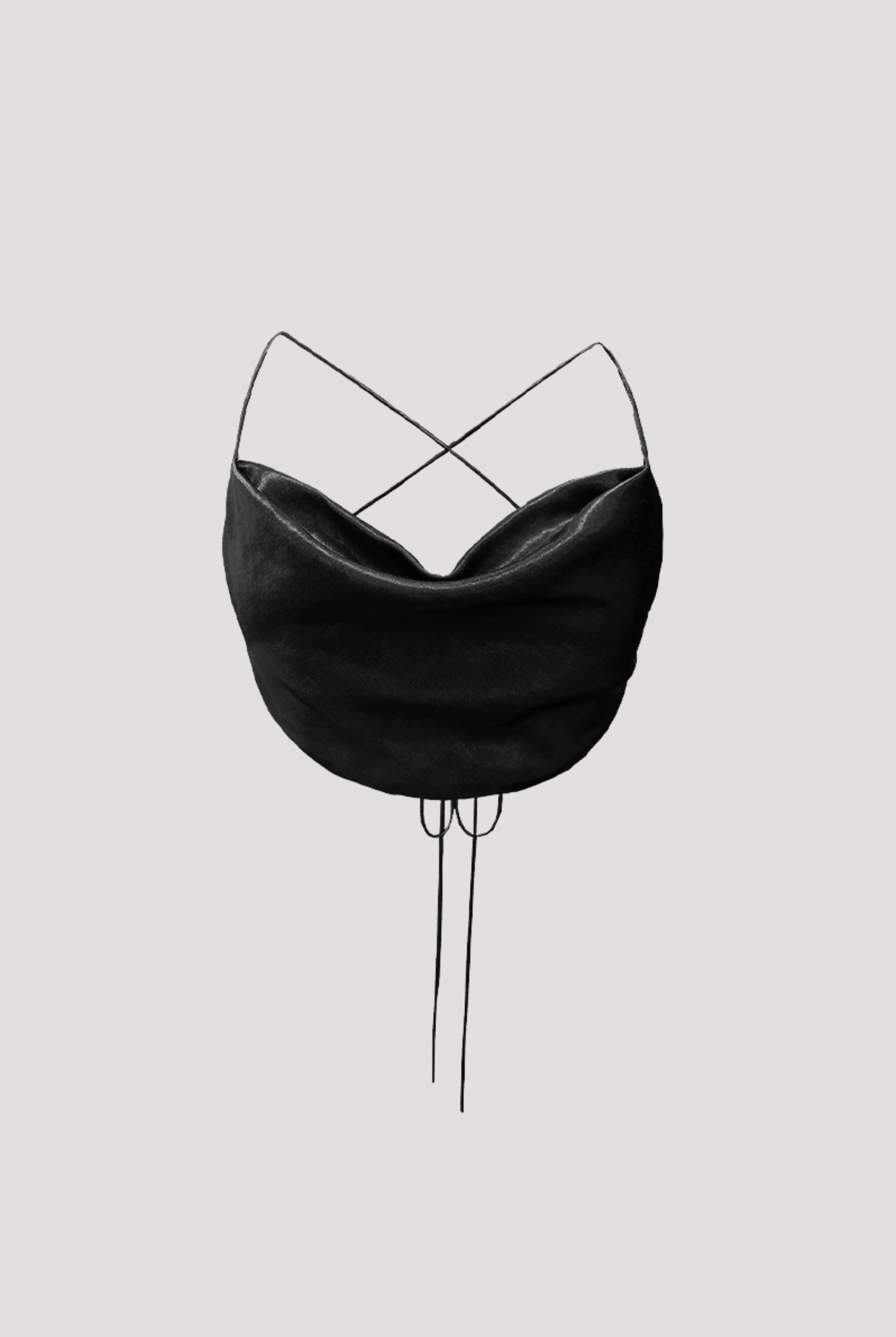 Periwinkle Crop Top in Black
