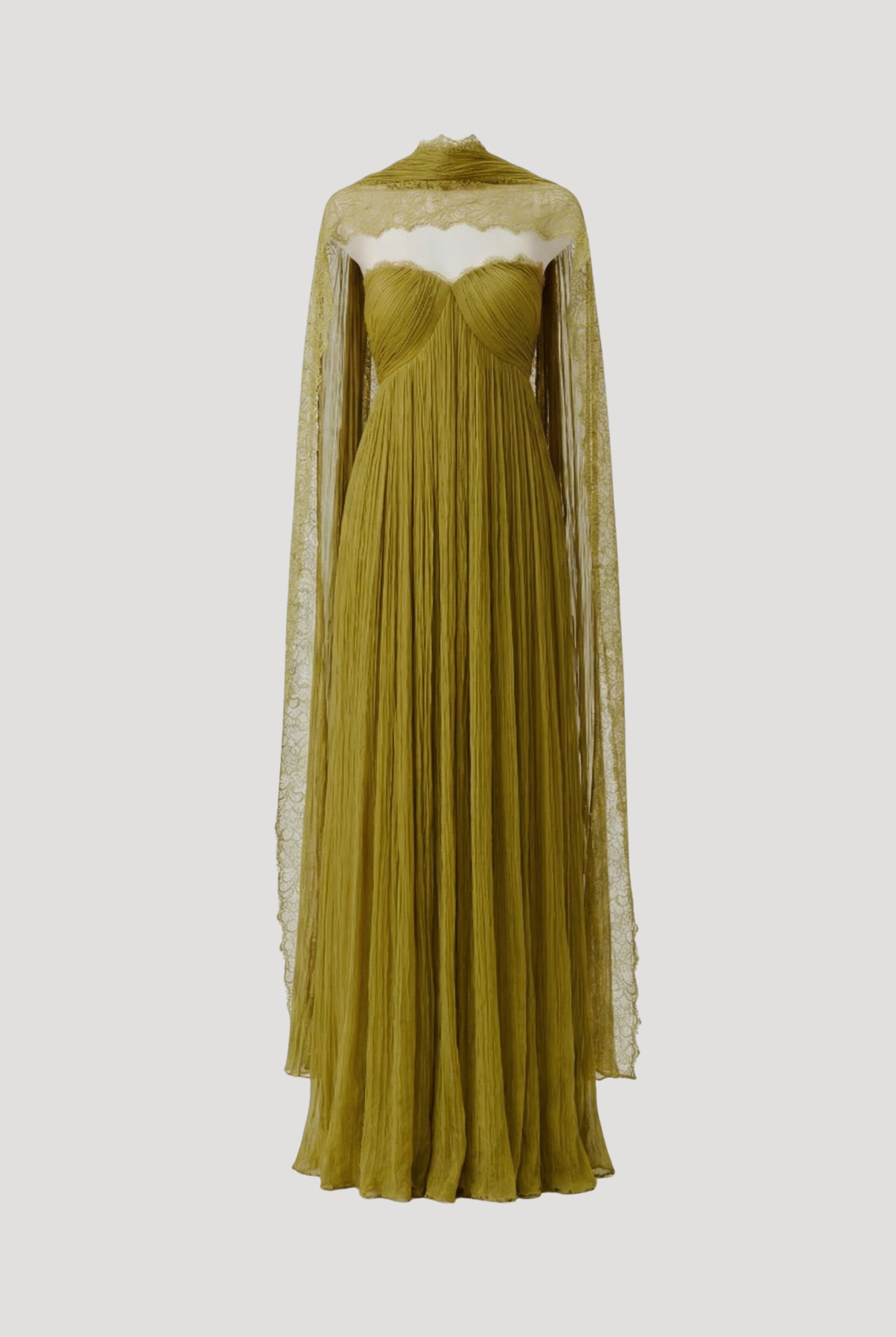 Chartreuse Ruched Dress