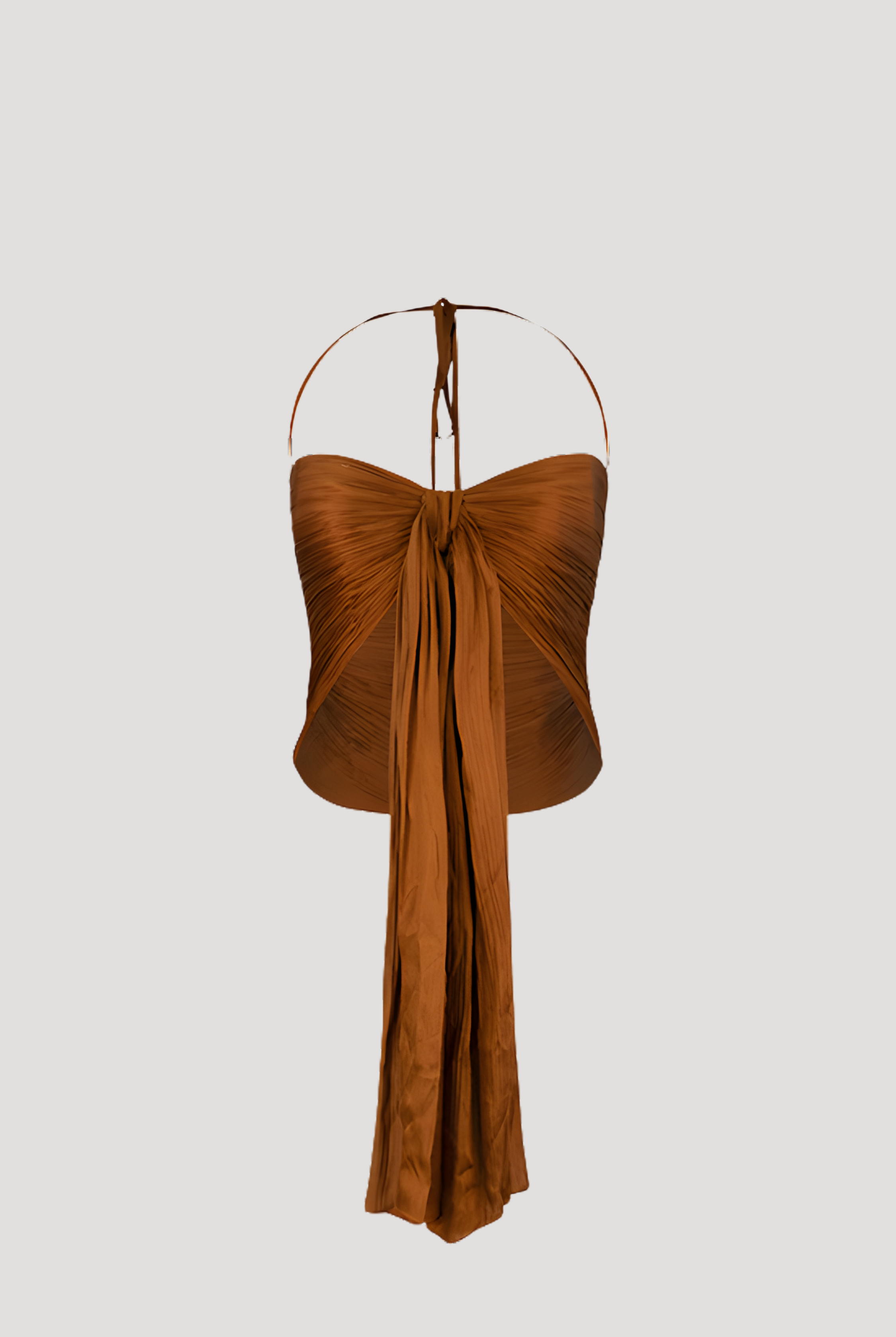 Toffee Twist Ruched Crop Top