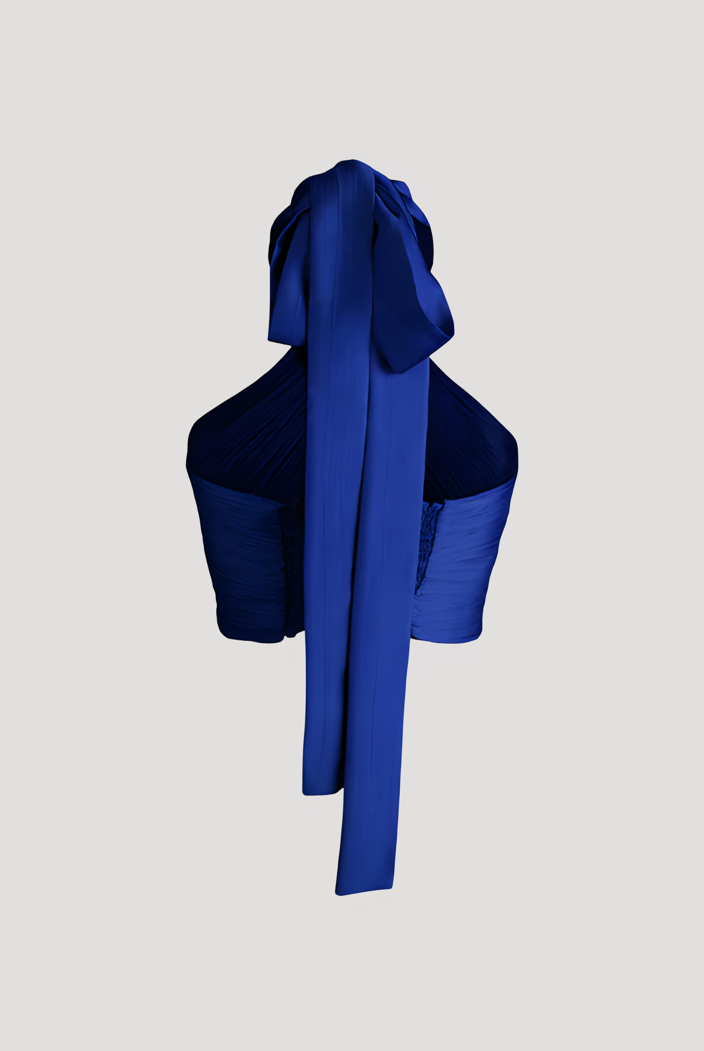 Hope Halter with Elastic back in Blue