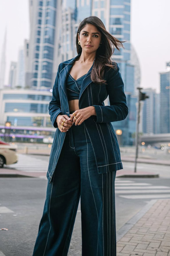 Indigo Top-Stitch Denim Pant