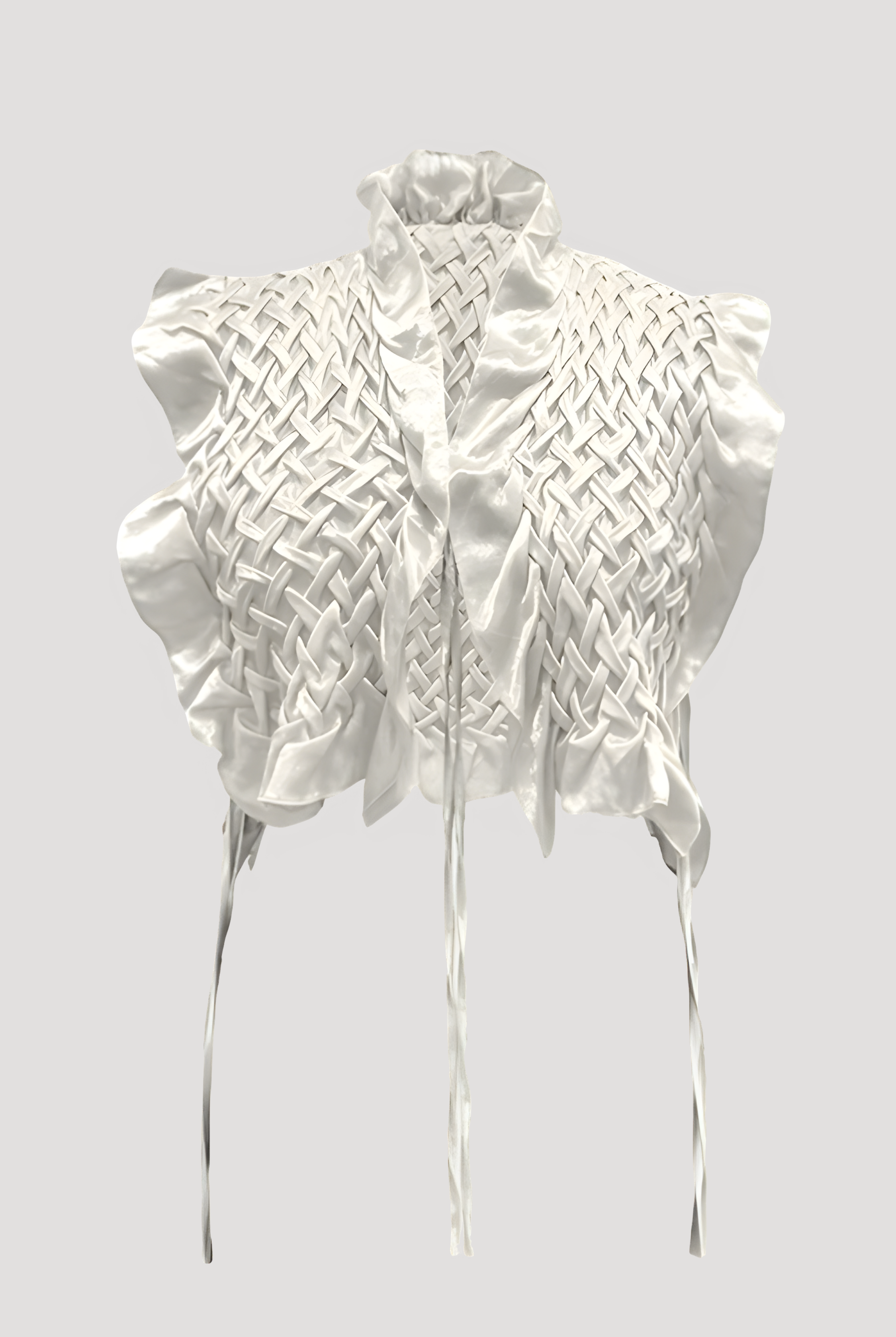Phoenix Mashru Bib in White