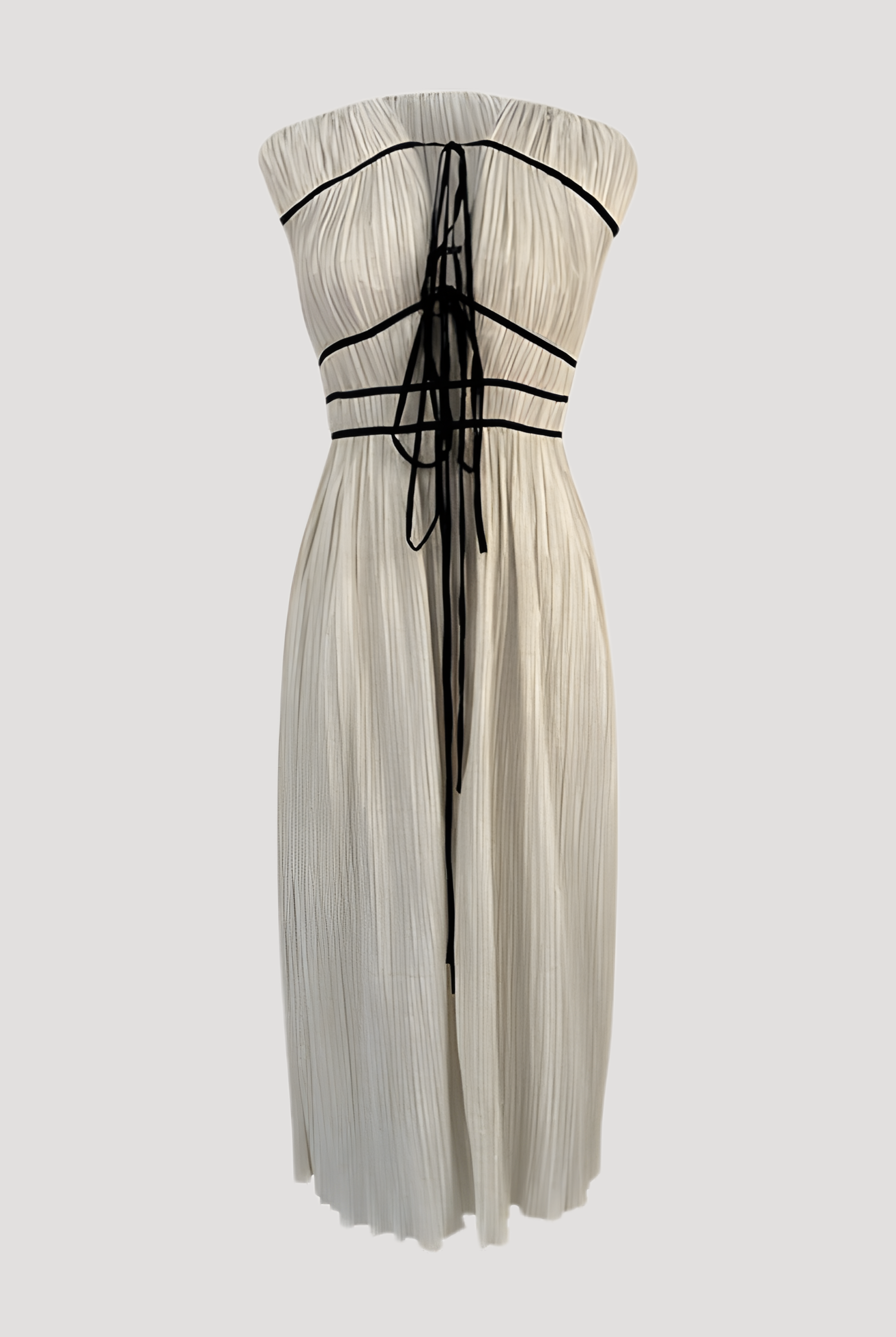 Romantique Ruched Dress in Off White