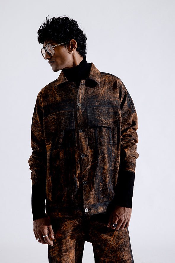 Rust Grunge Jacket