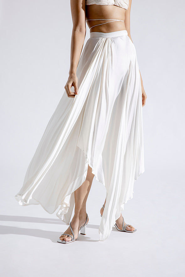 Dove draped skirt