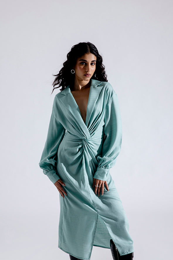 Anna Twist Shirt Dress