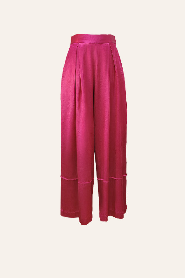 Boulevard Pleated Pants in Pink