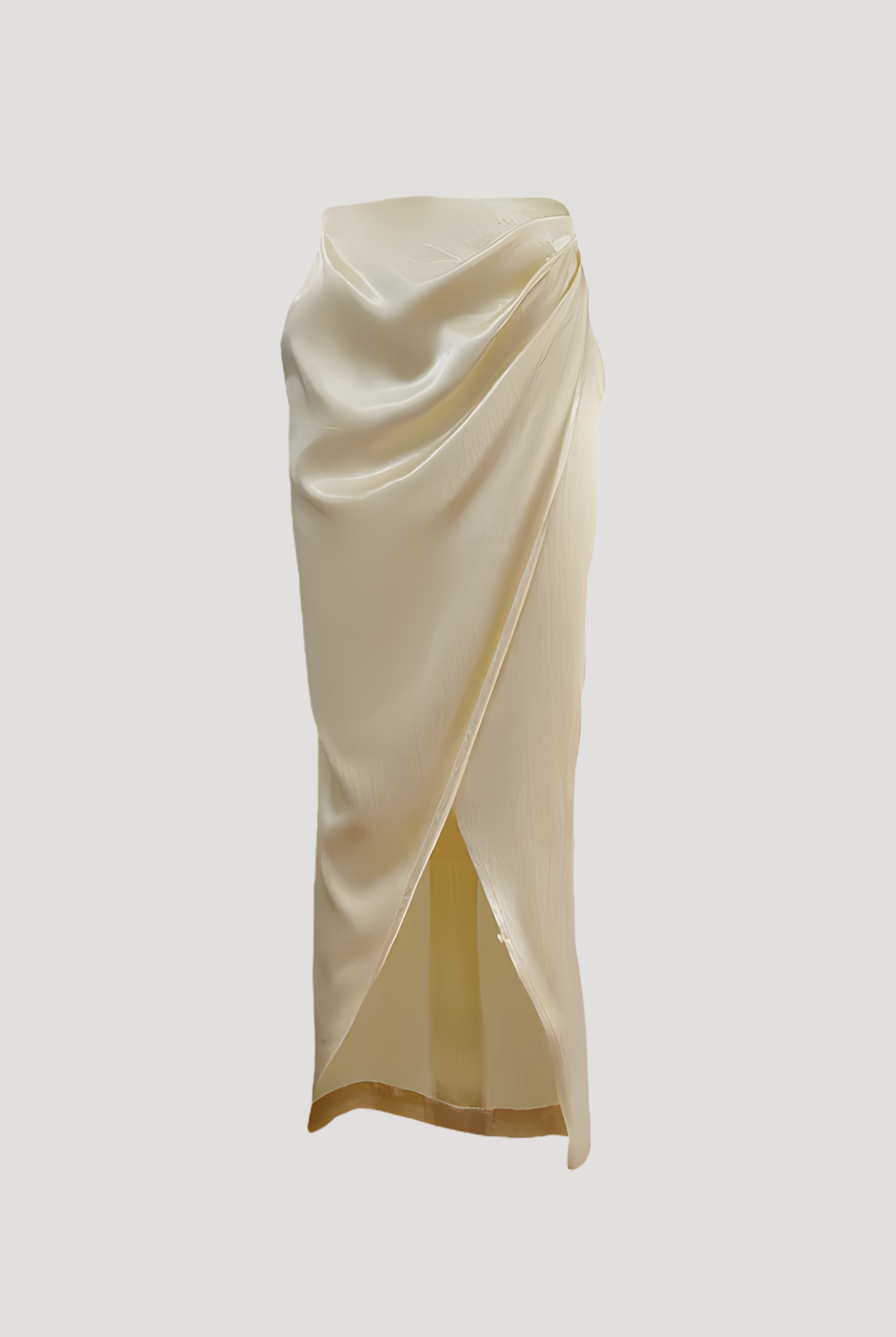 Carapace Overlap Skirt in Ivory