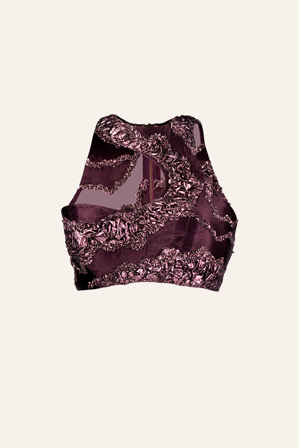 Cosmic Bloom Crop Top