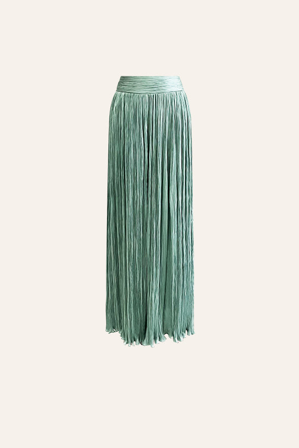 Mia Ruched Skirt in Duckegg Blue