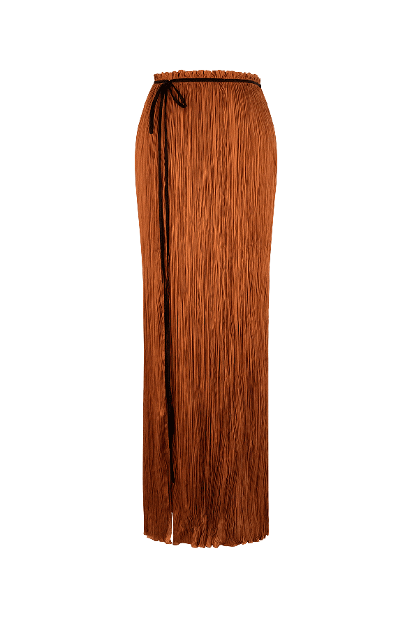 Bronze Ruched Skirt