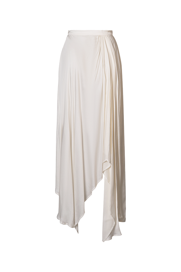 Dove draped skirt