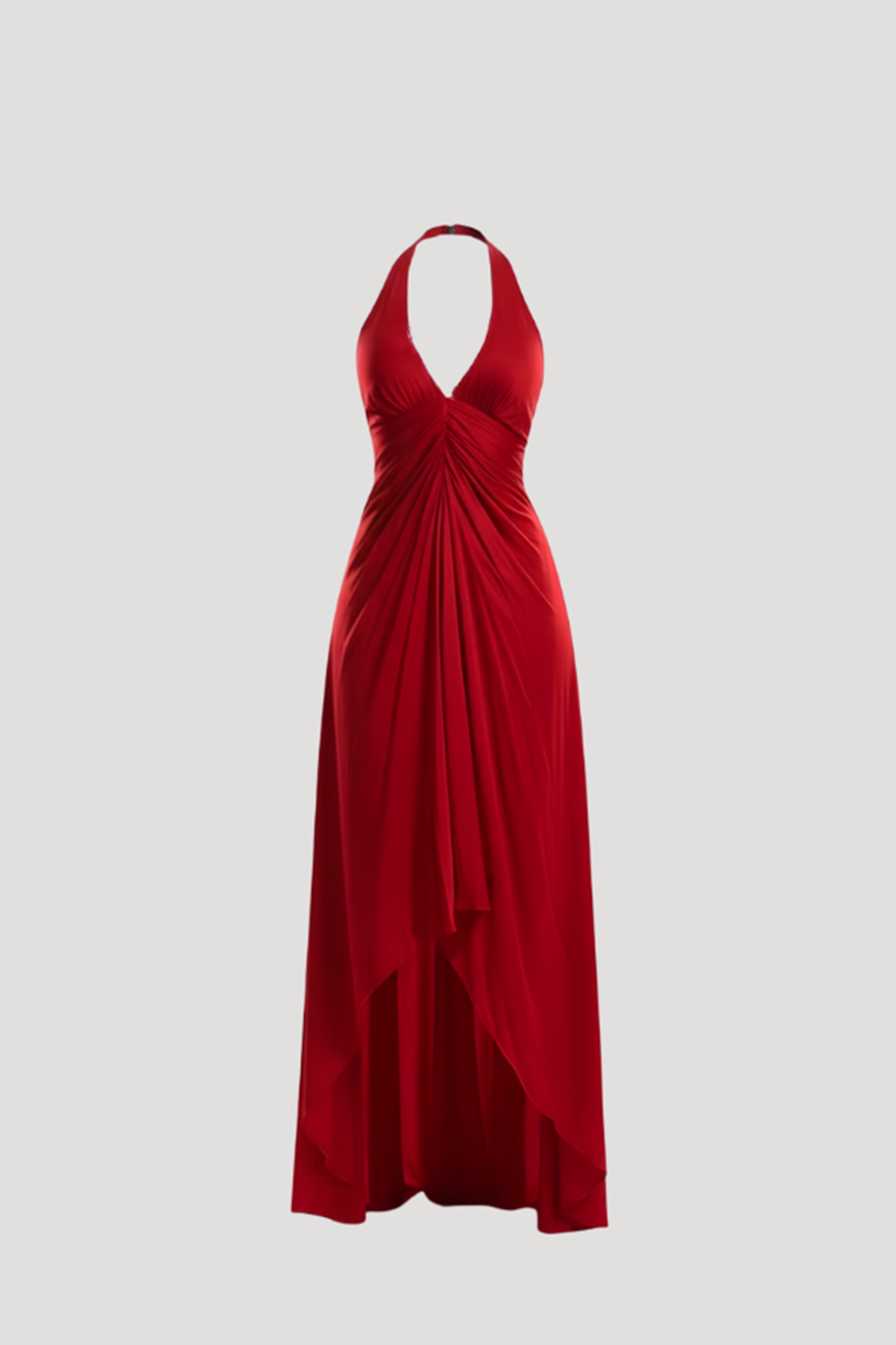 Desire Halter Dress in Red