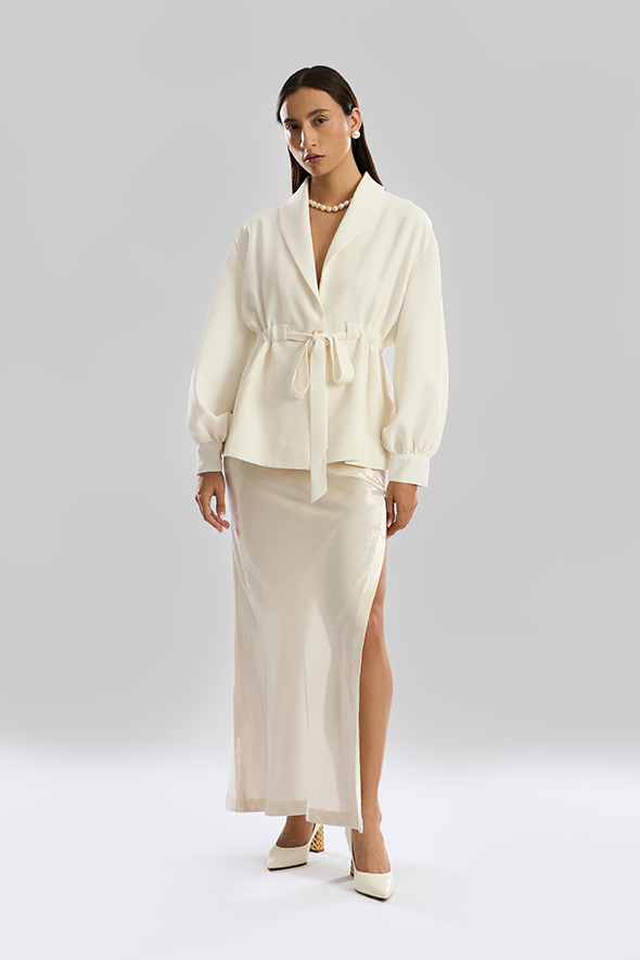 Stunning High Slit Skirt: Haze Slit Skirt by Aroka.