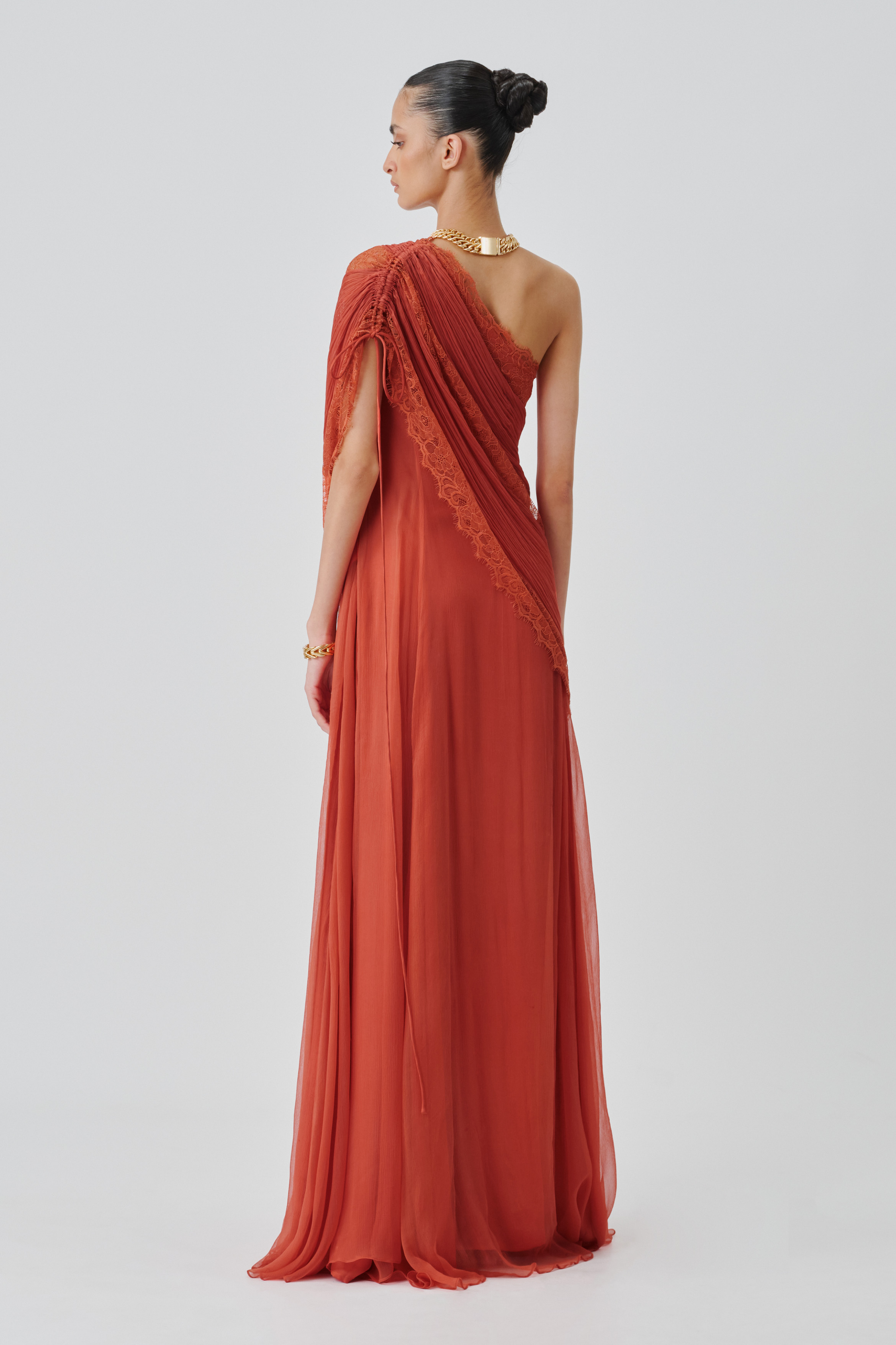 Full back view of ira dress