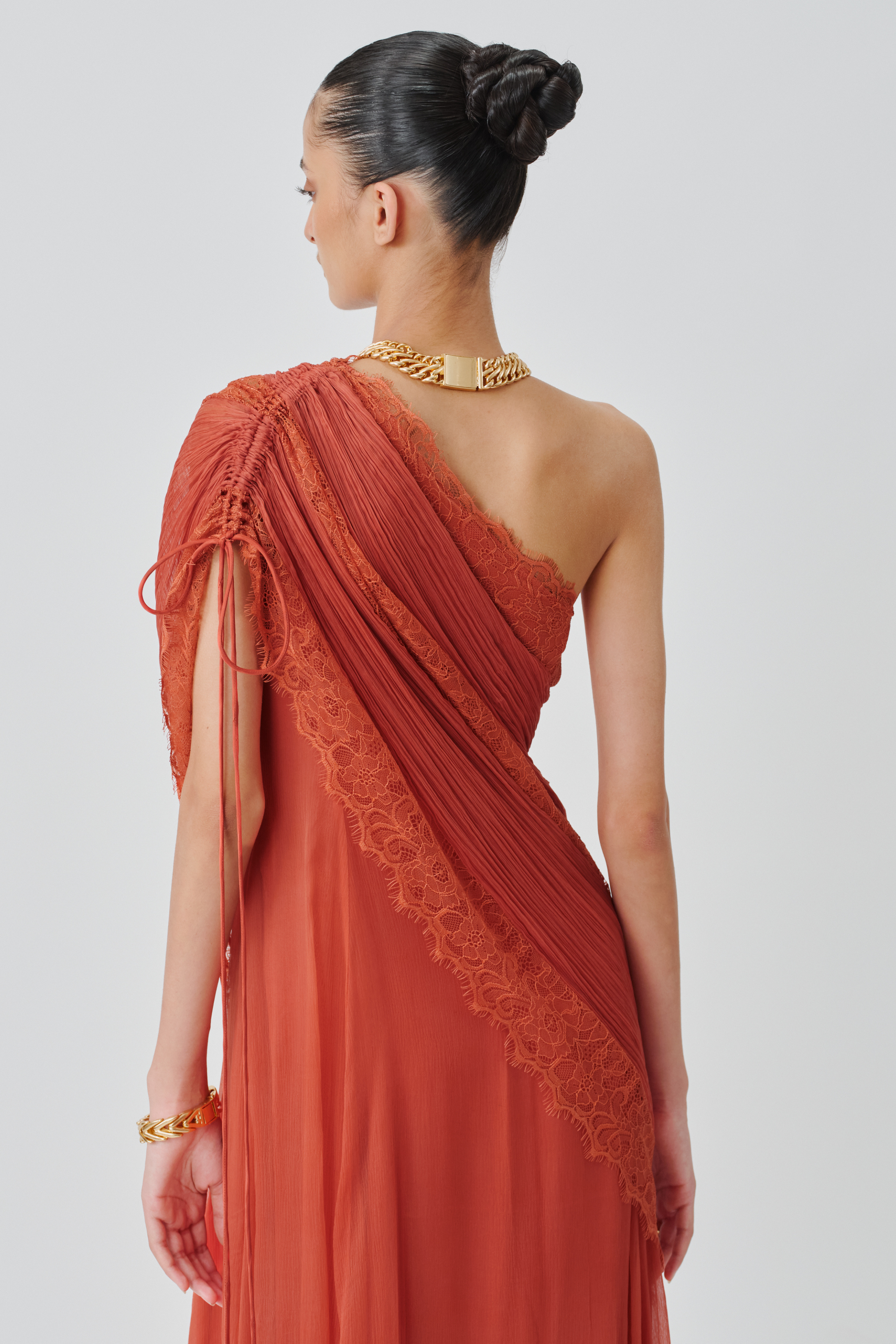 Close up back view of ira dress