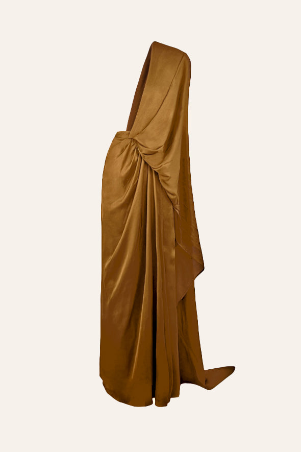 Jasmine Draped Concept Saree in Golden