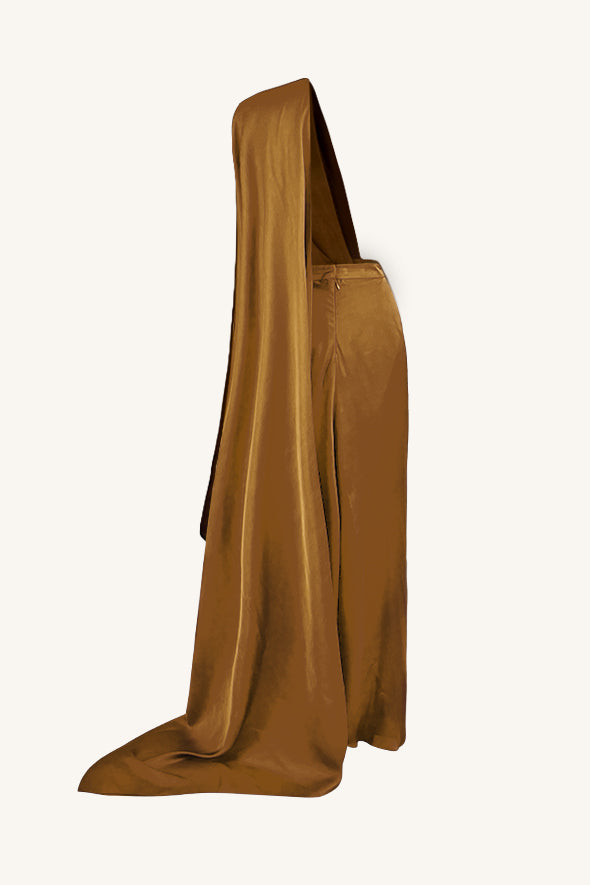 Jasmine Draped Concept Saree in Golden
