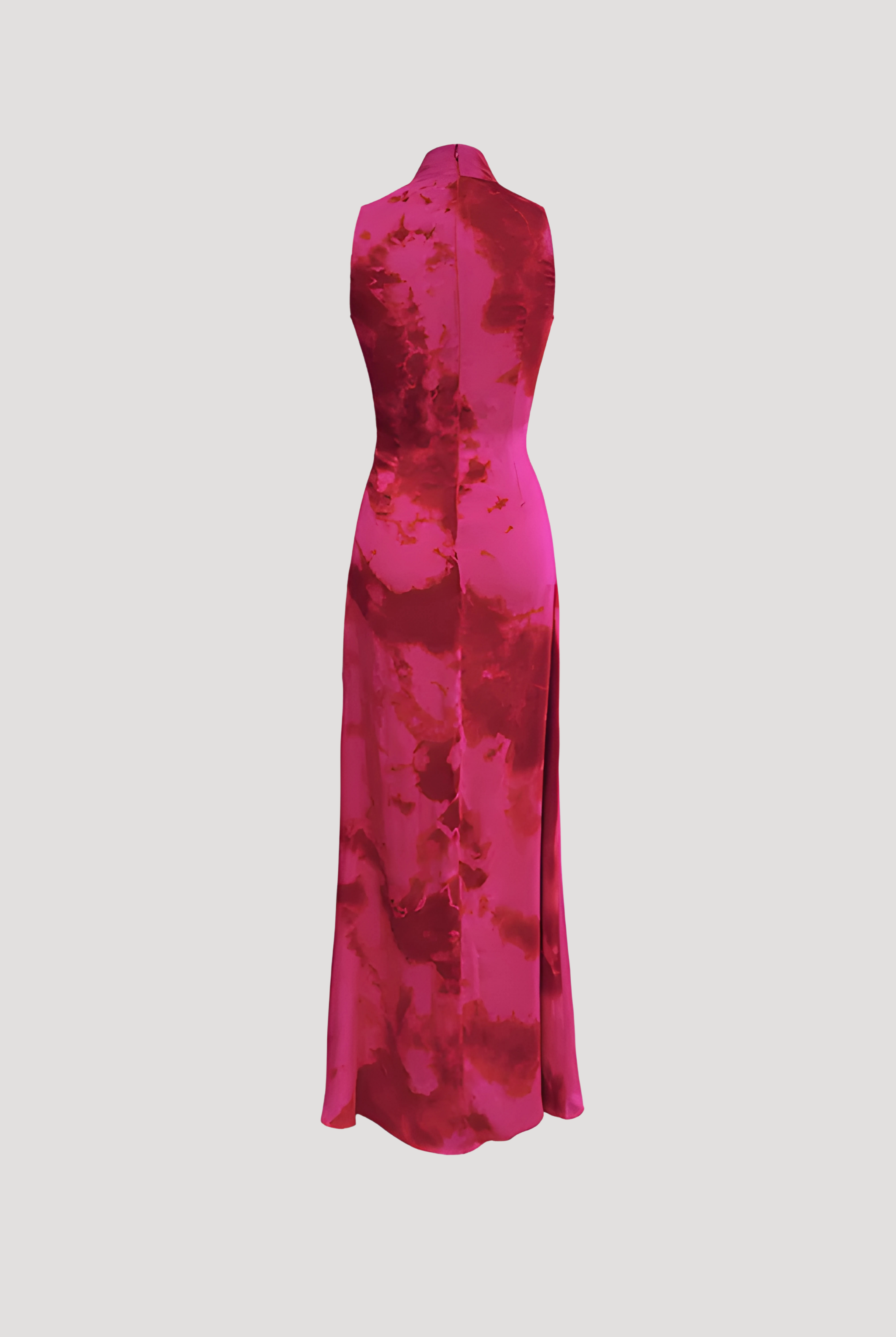 Flatlay back image of kiara draped dress