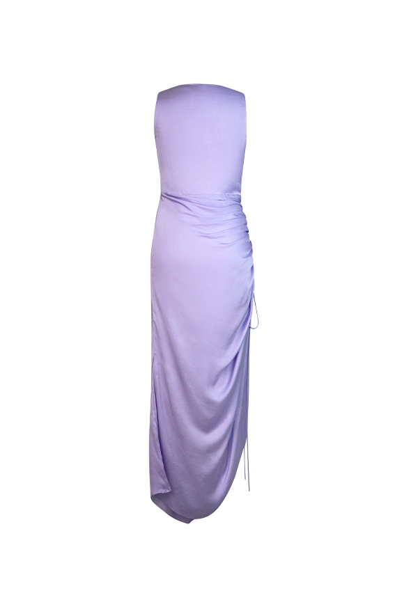 Lavender cascade dress