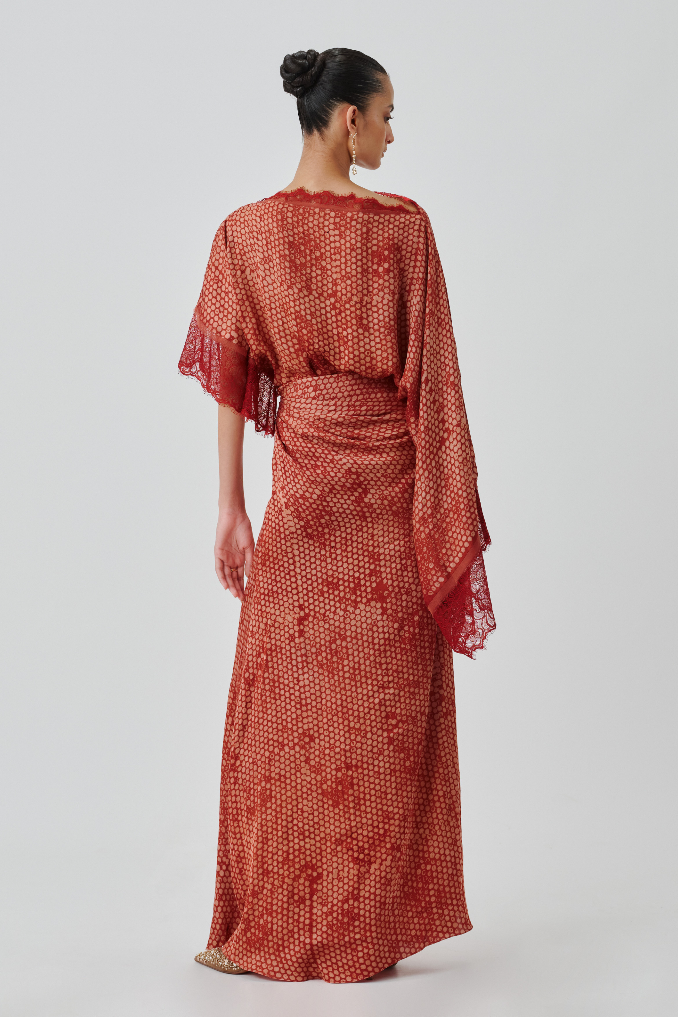 Full back view of mehr dress