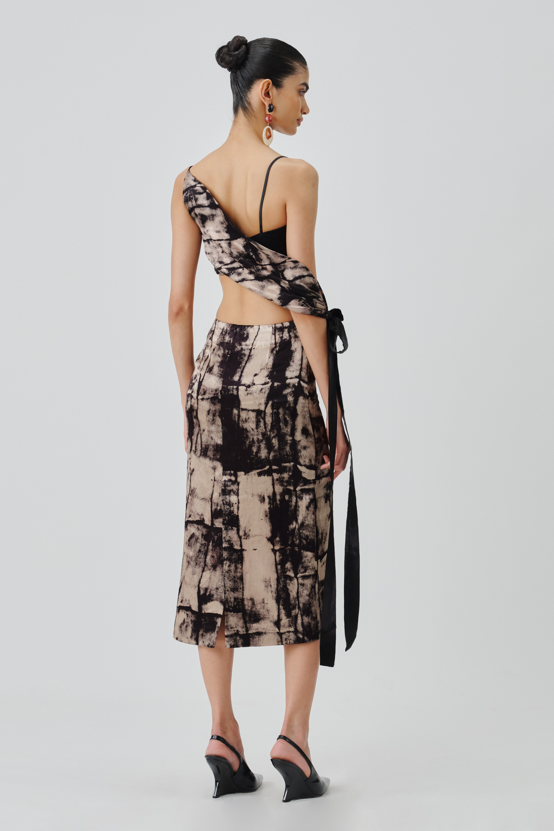 Back view of monolith crop top
