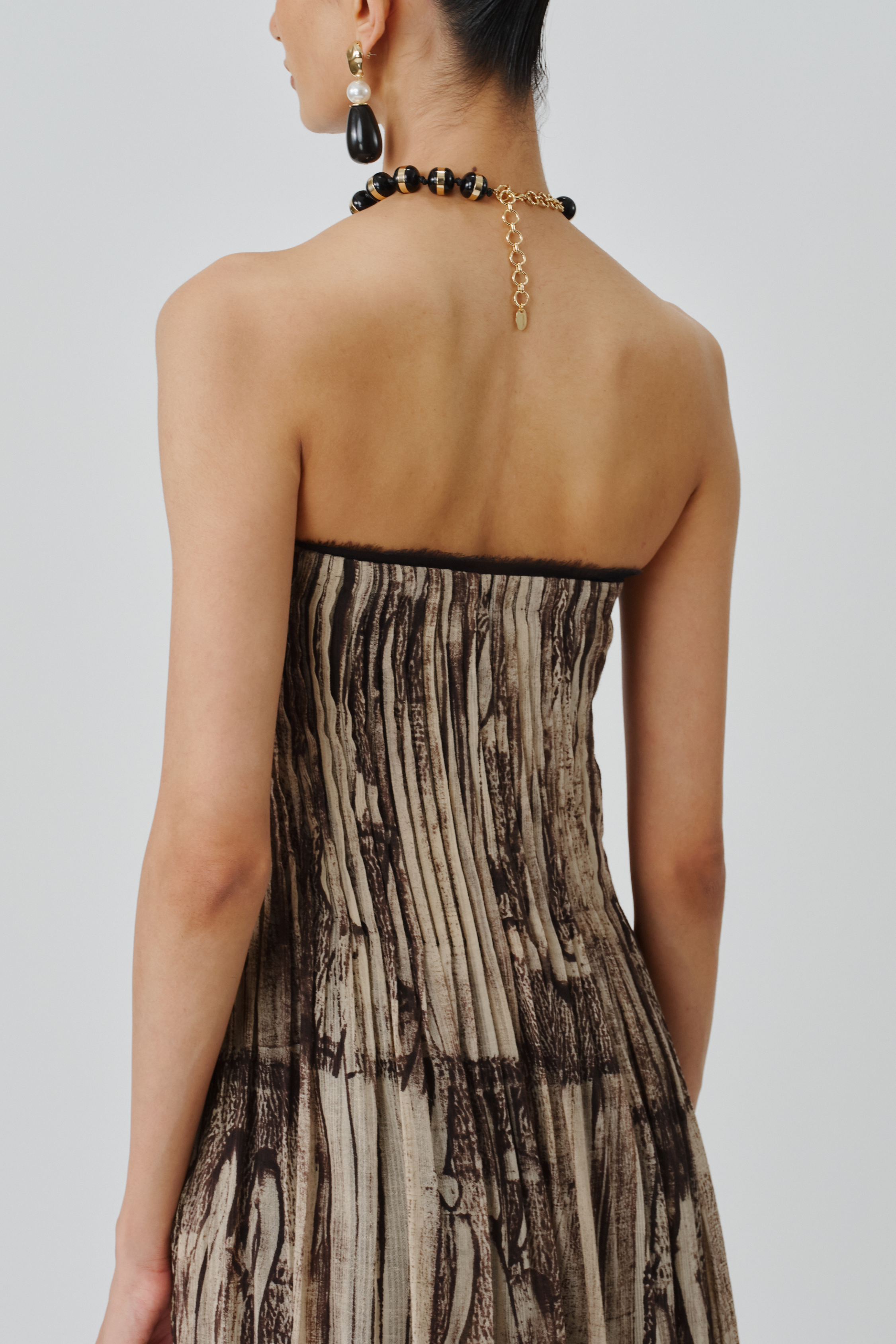 Close up back view of natasha dress