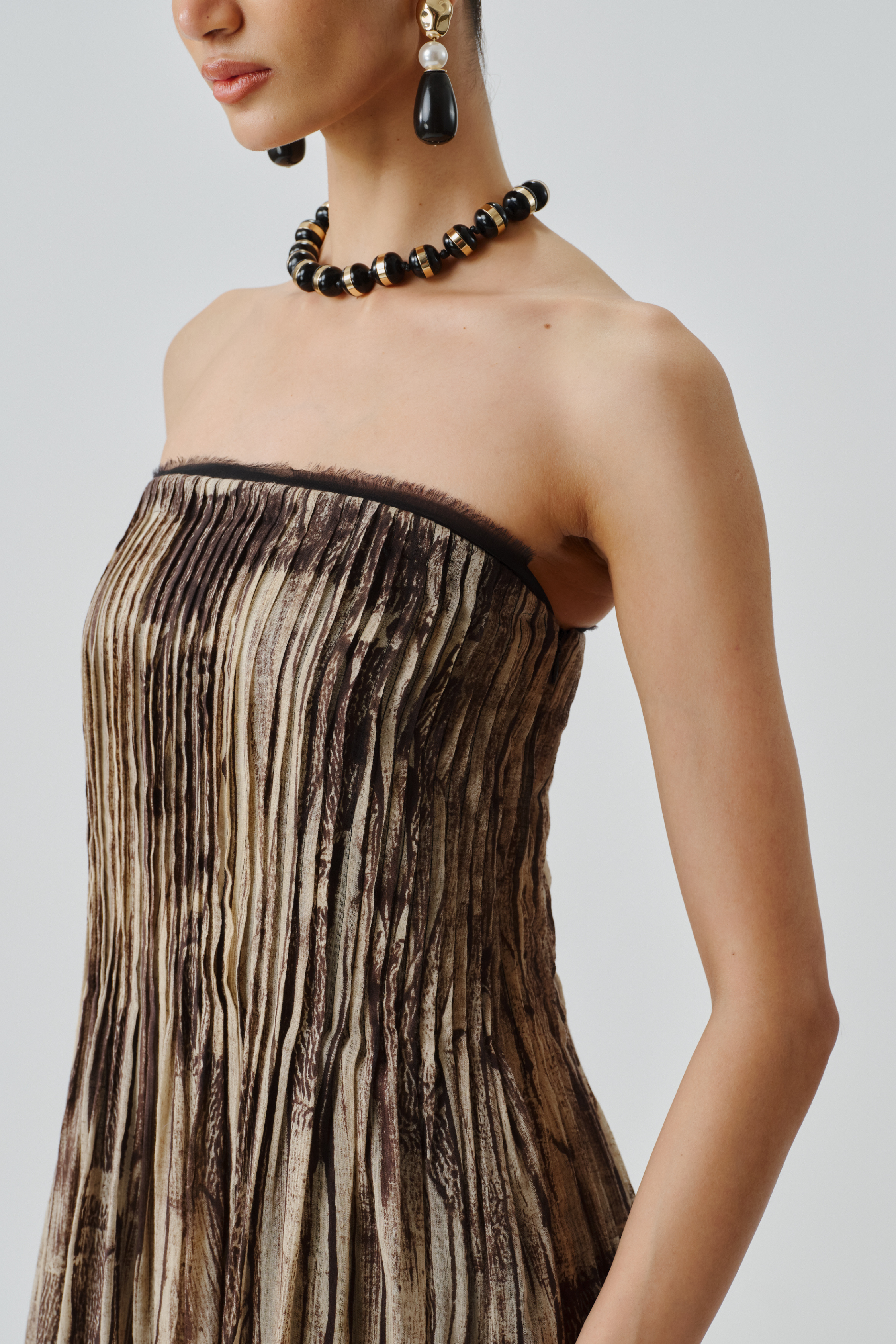 Neckline view of natasha dress