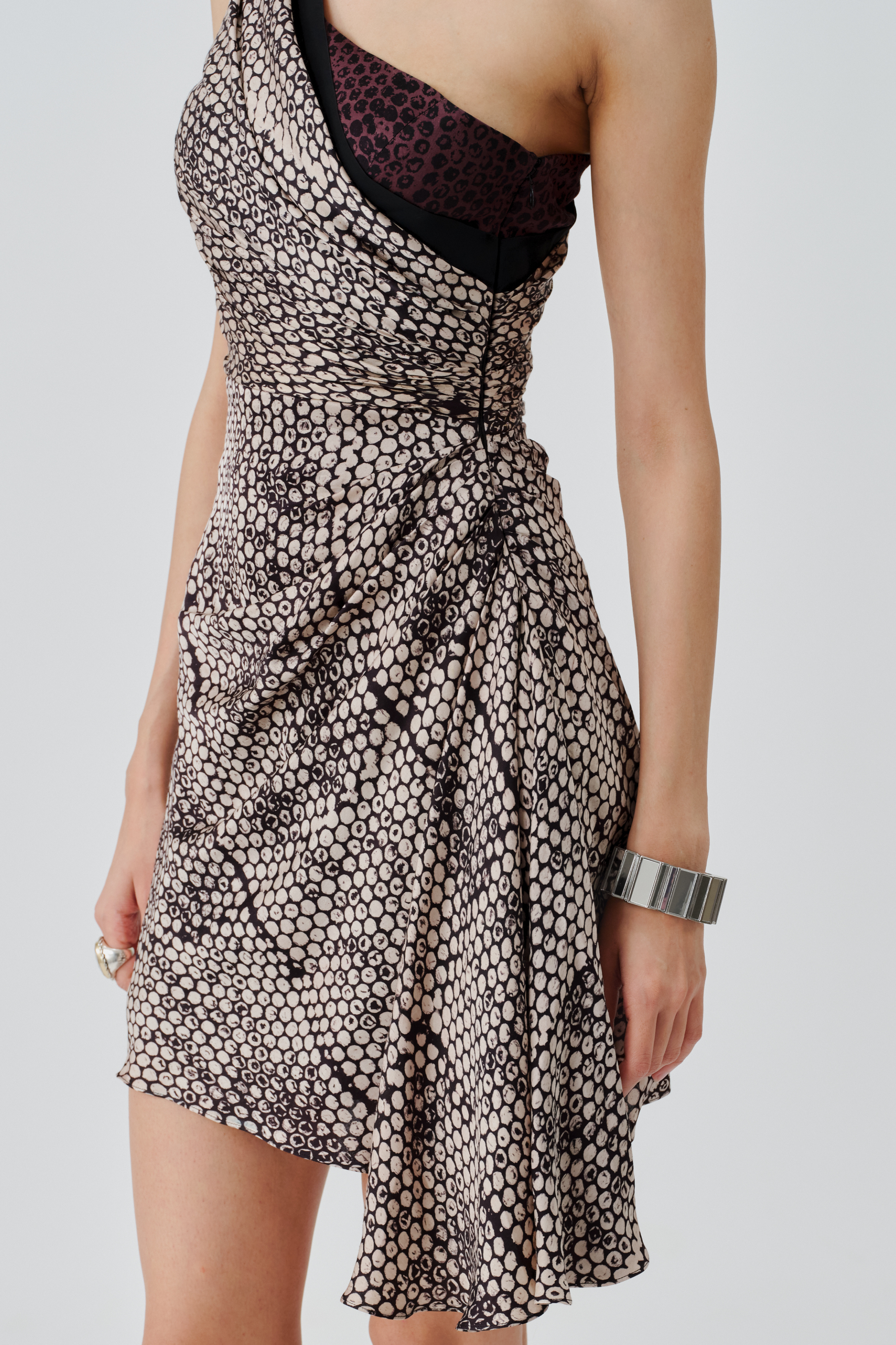 Close up view of odette mini dress