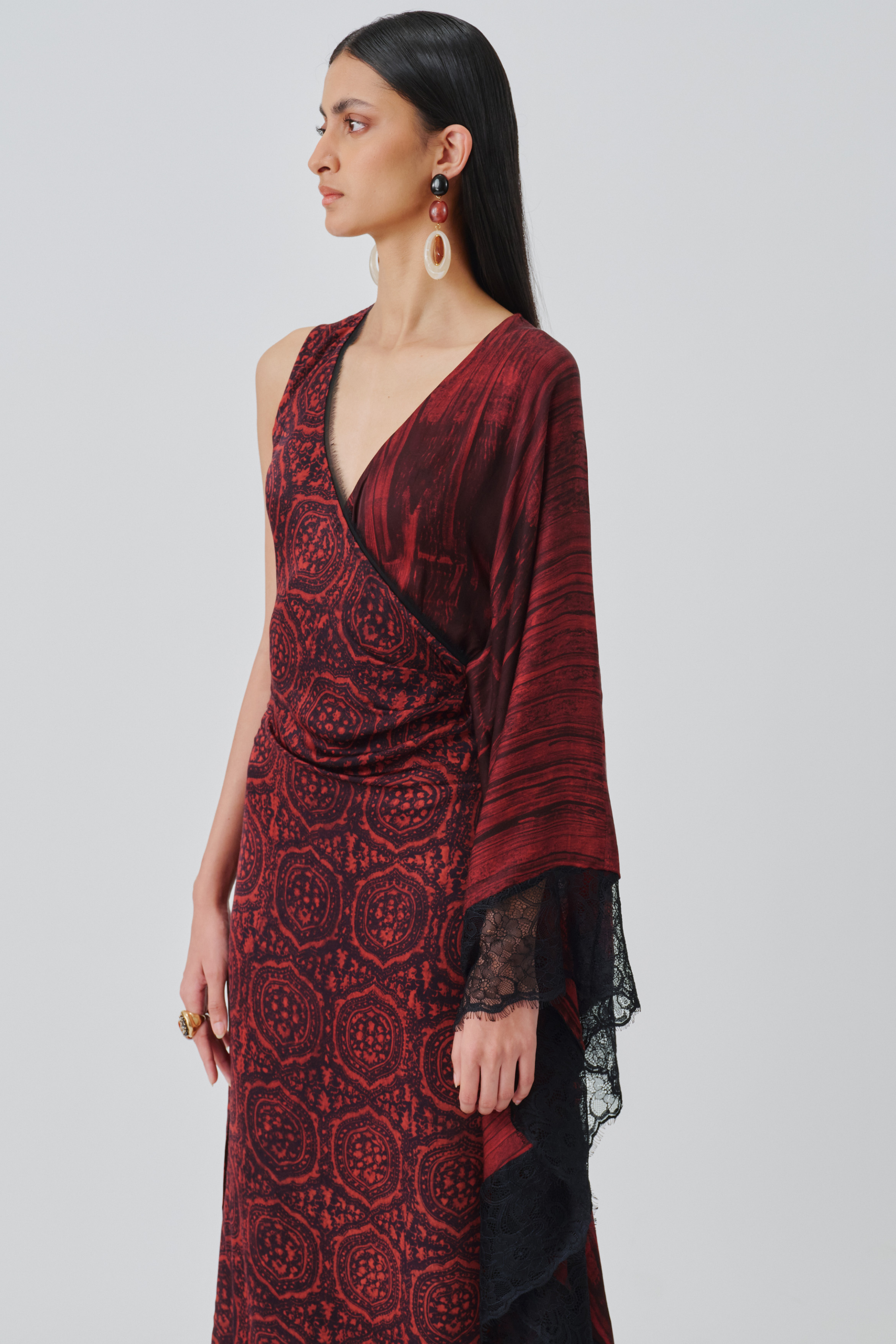 Front half view of rhea ajrakh dress