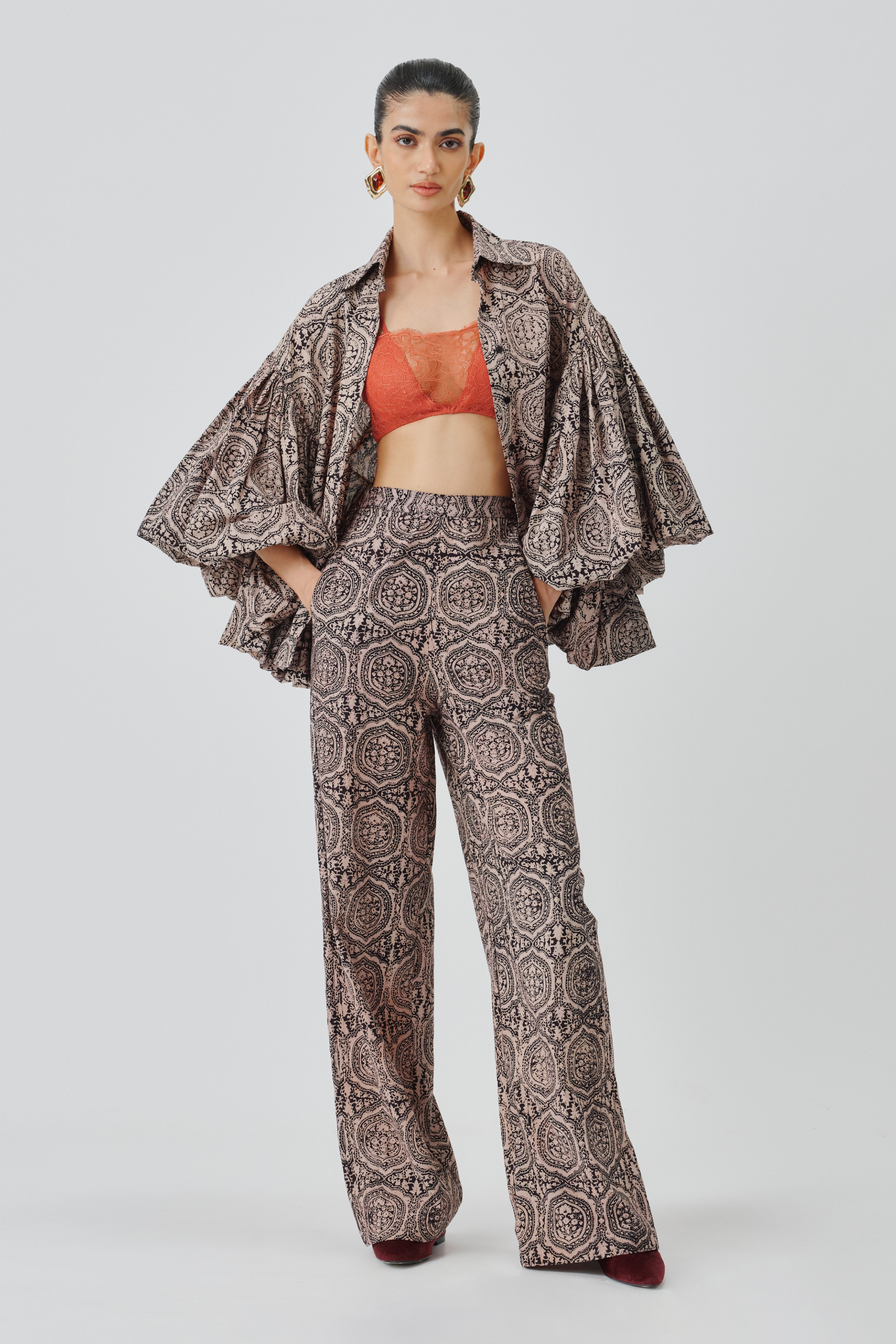 Full front view of sahara pants