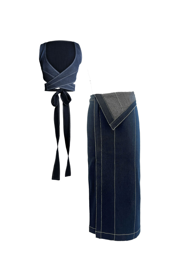 Wednesday Set in Indigo