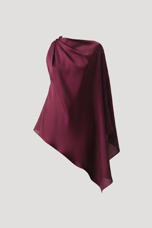 Dark Plum Drape Top
