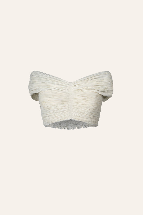 Wanderlust Off-Shoulder Crop Top