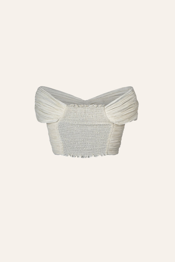 Wanderlust Off-Shoulder Crop Top