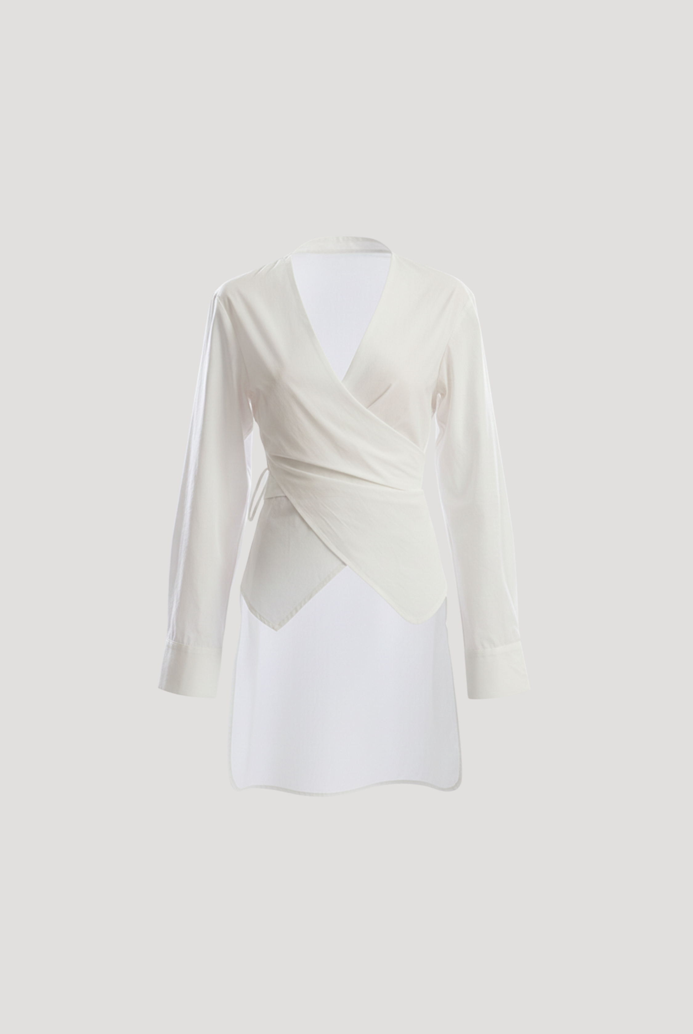 White Noise Wrap Shirt