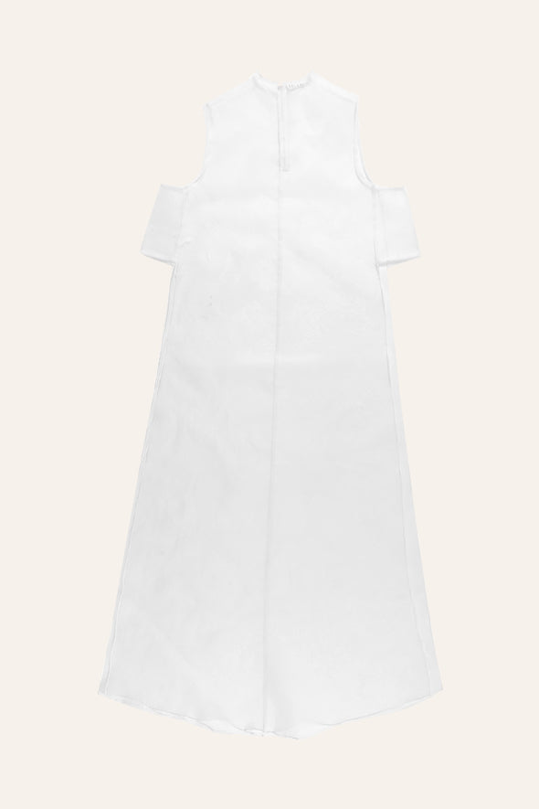 White Side Organza Open Jacket