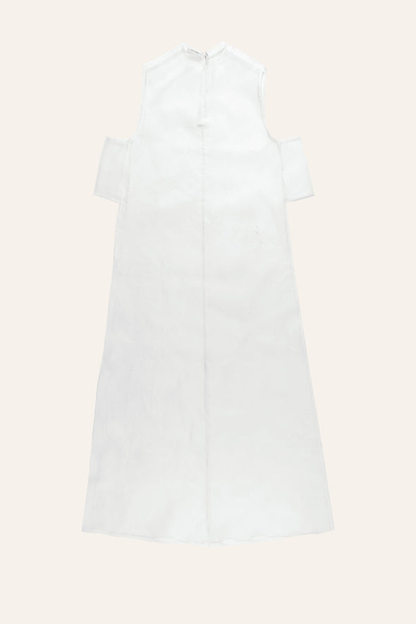 White Side Organza Open Jacket