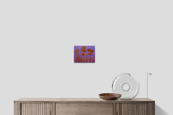 Wildflowers and saturated sunset