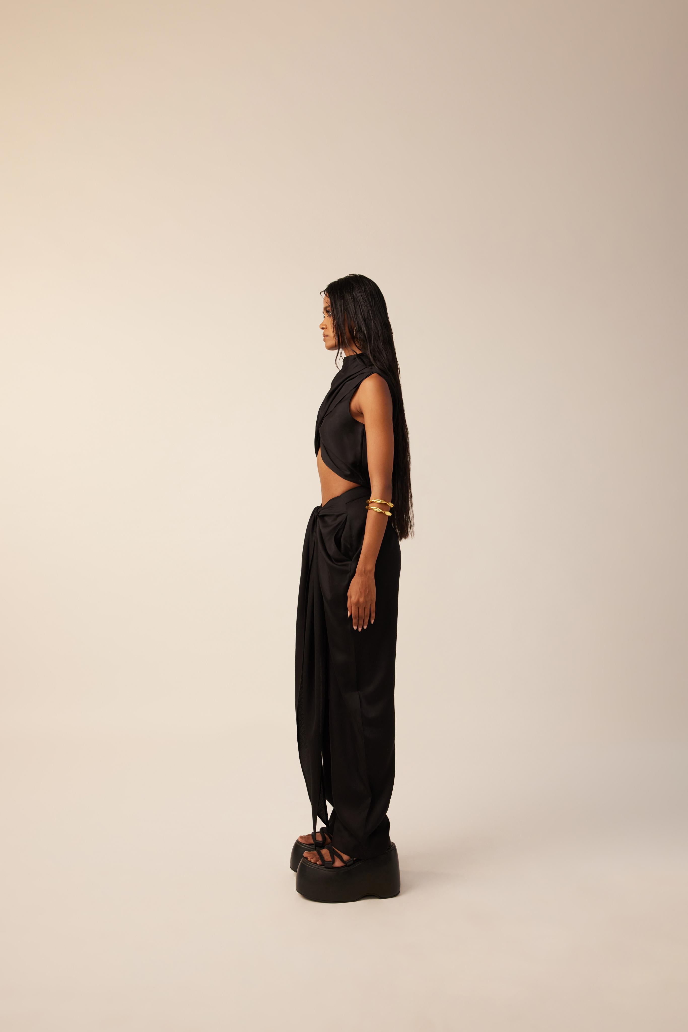 Midnight Whispers Crop Top