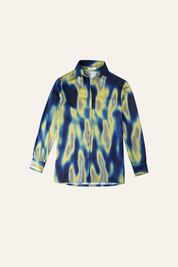 Seltzer Shirt in Psychedelia Print