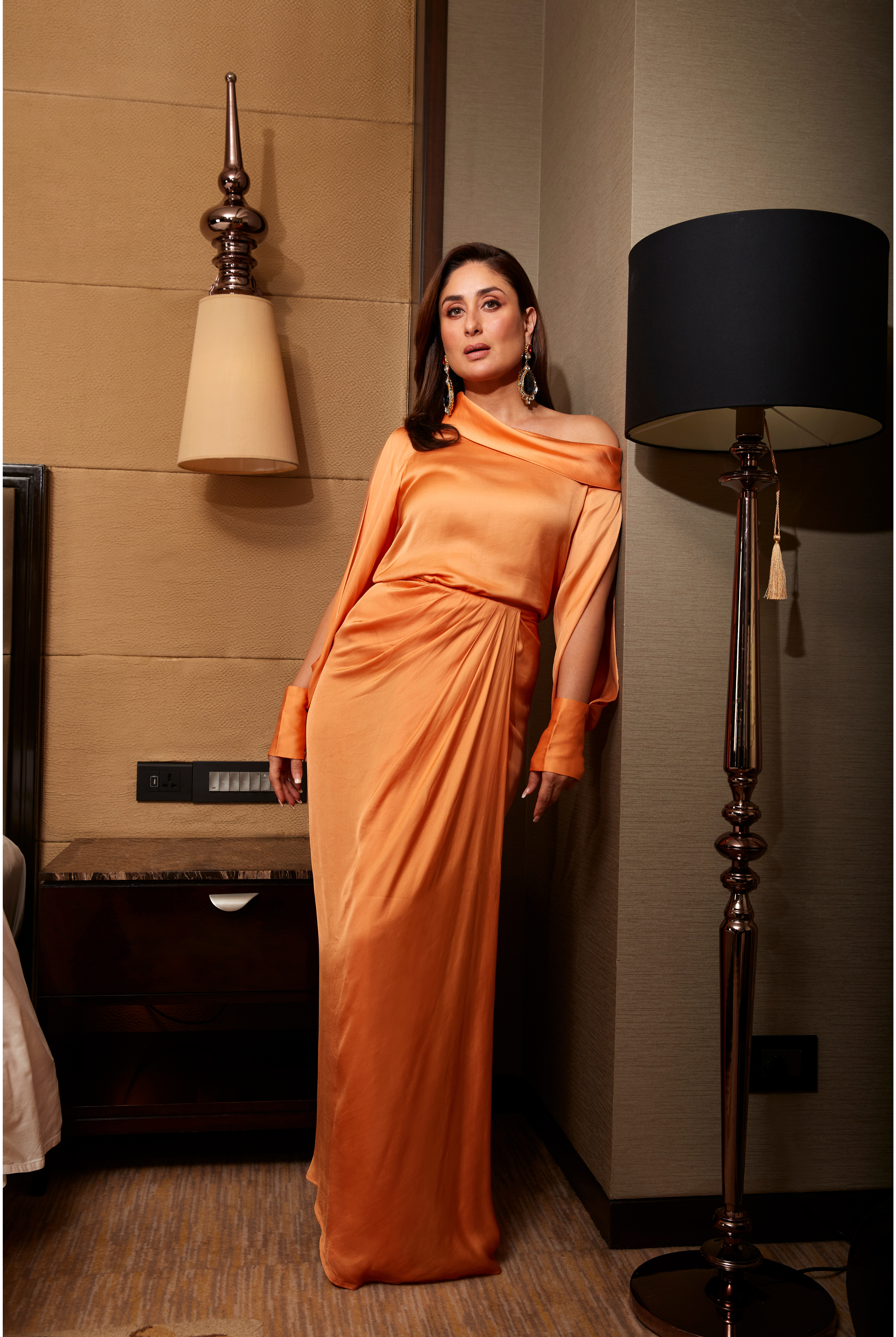 Kareena Kapoor in Coral Cream Skirt by Aroka. Step into the spotlight with Aroka’s iconic dresses, as seen on Kareena Kapoor. Luxurious, elegant, and made to leave a lasting impression.