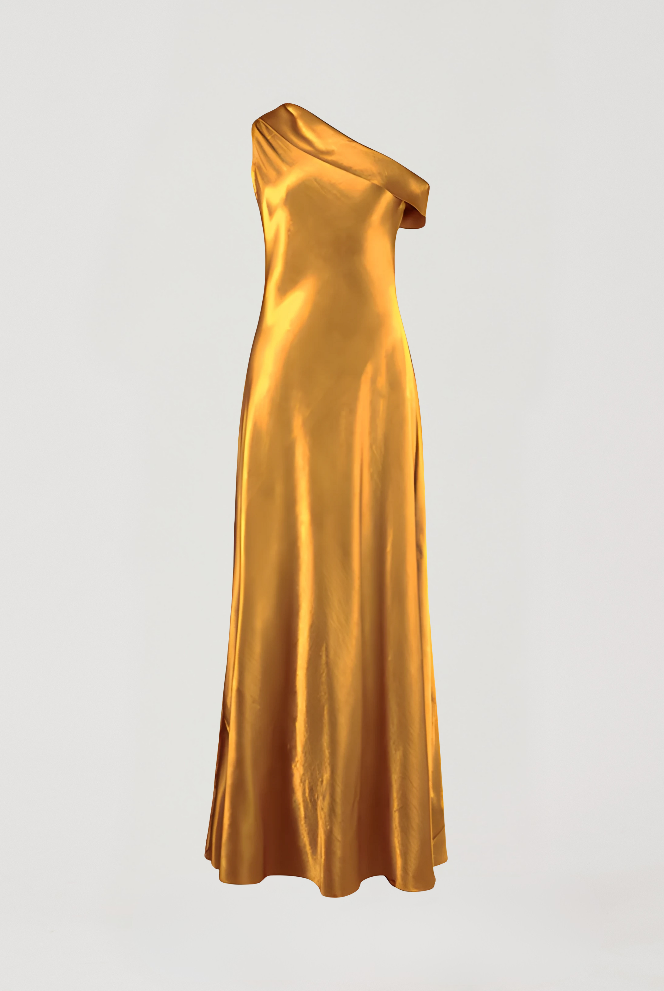Golden Dusk Dress: Mashru Golden Off-Shoulder Dress from Aroka.