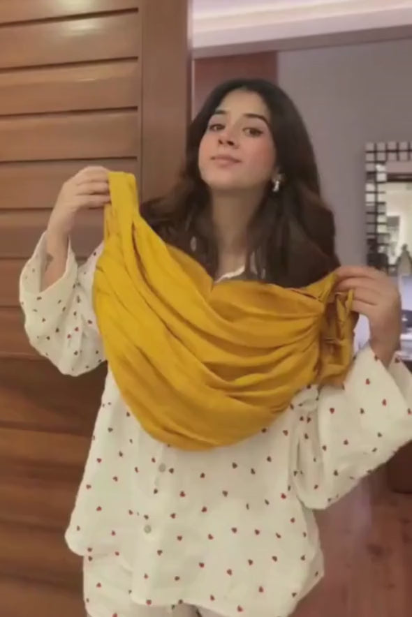 Mustard Sarong- versatile multiway draped skirt and sarong from Aroka.