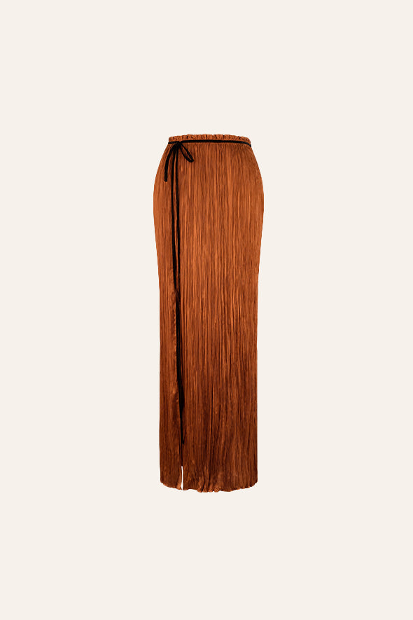 Bronze Ruched Skirt