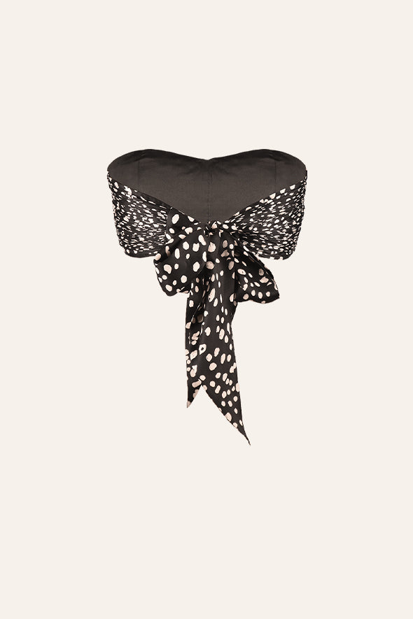 Verve Bandeau Top in Phantasmagoria Print