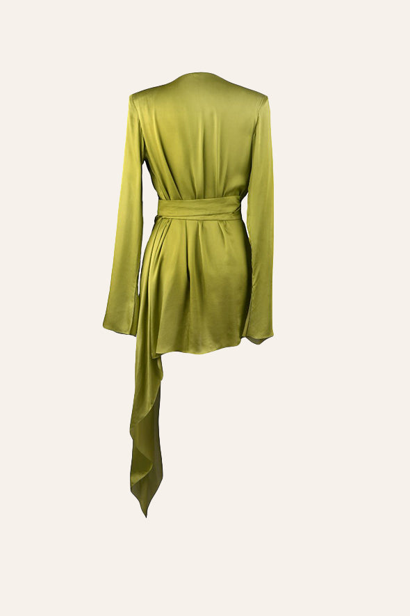 Vienna Dress in Olive Green